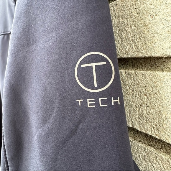 TUMI T-Tech Navy Blue Softshell Jacket XXL TT-0012 Zip Pockets Performance - Picture 3 of 14